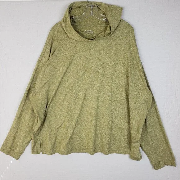 NWOT Athleta Uptempo II Sweatshirt Hoodie Plus size 3X Soft Stretch Athleisure - Picture 1 of 14
